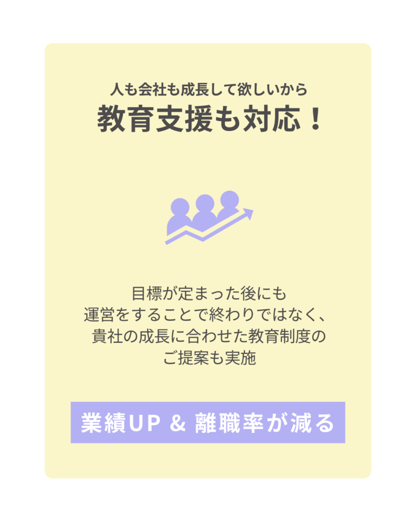 業績UP & 離職率が減る